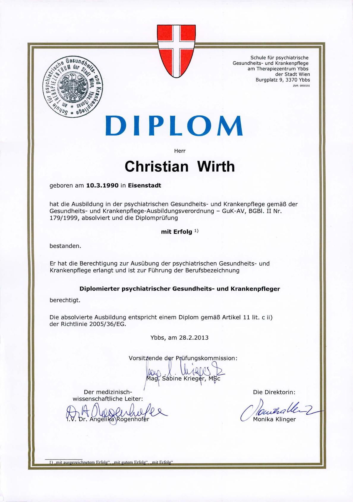 Christian Wirth - Experte & Coach für konfliktfreie Kommunikation - Diplom